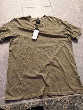 Goodlife Cotton Shirt in Mosstone Size XL